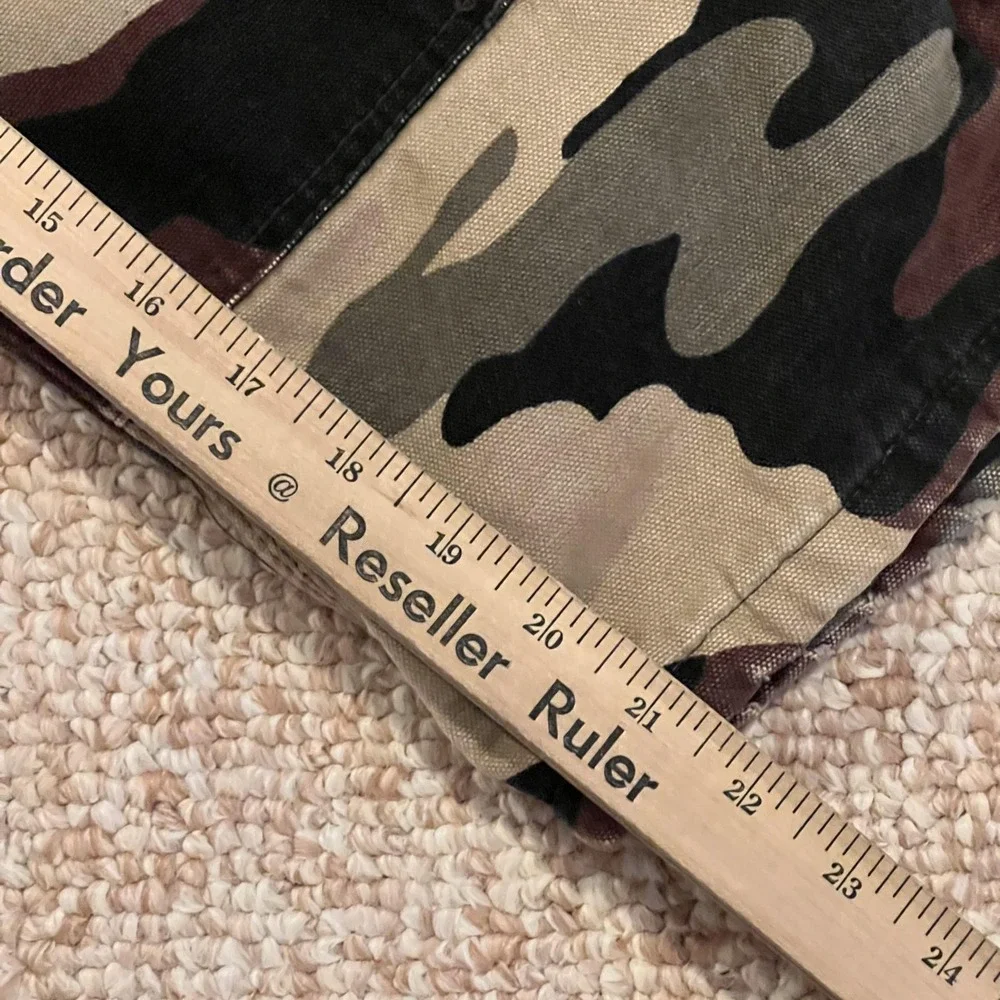 Walls Blizzard Pruf Ski Pants Kids 12/14 Brown Camo Bib Insulated Snow Winter